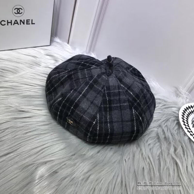 CHANEL香奈兒 秋冬小香風專櫃新品 火爆經典款貝雷帽 百搭南瓜帽 LLWJ8335